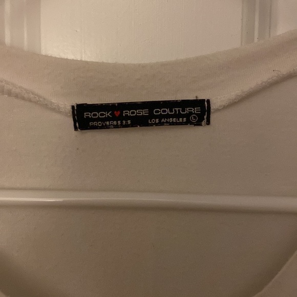 Georgia Bulldog White Muscle tank by Rock Rose Coutour - Size Large - Picture 3 of 4